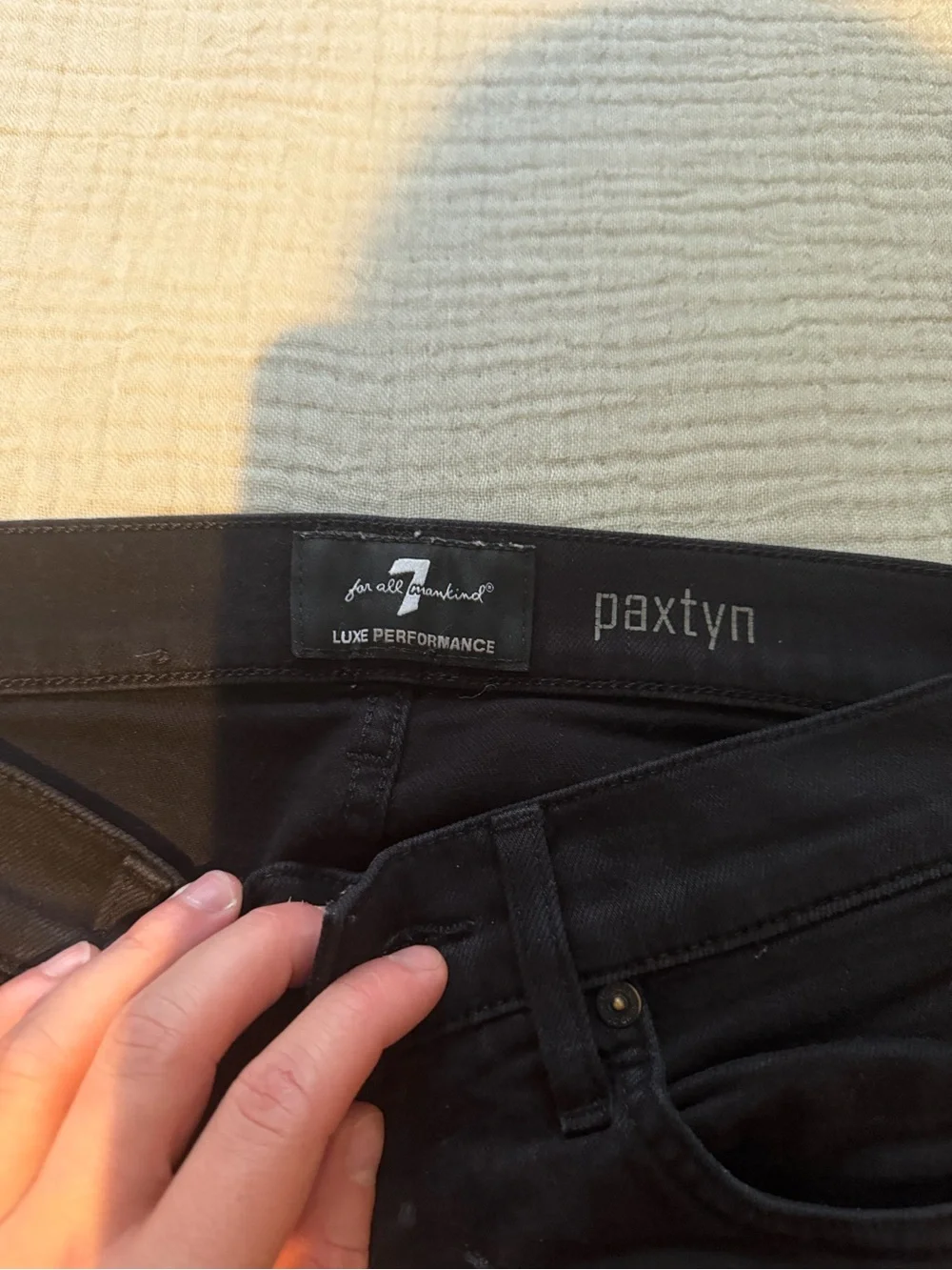 7 For All Mankind Paxton Jeans Black Wash size 28